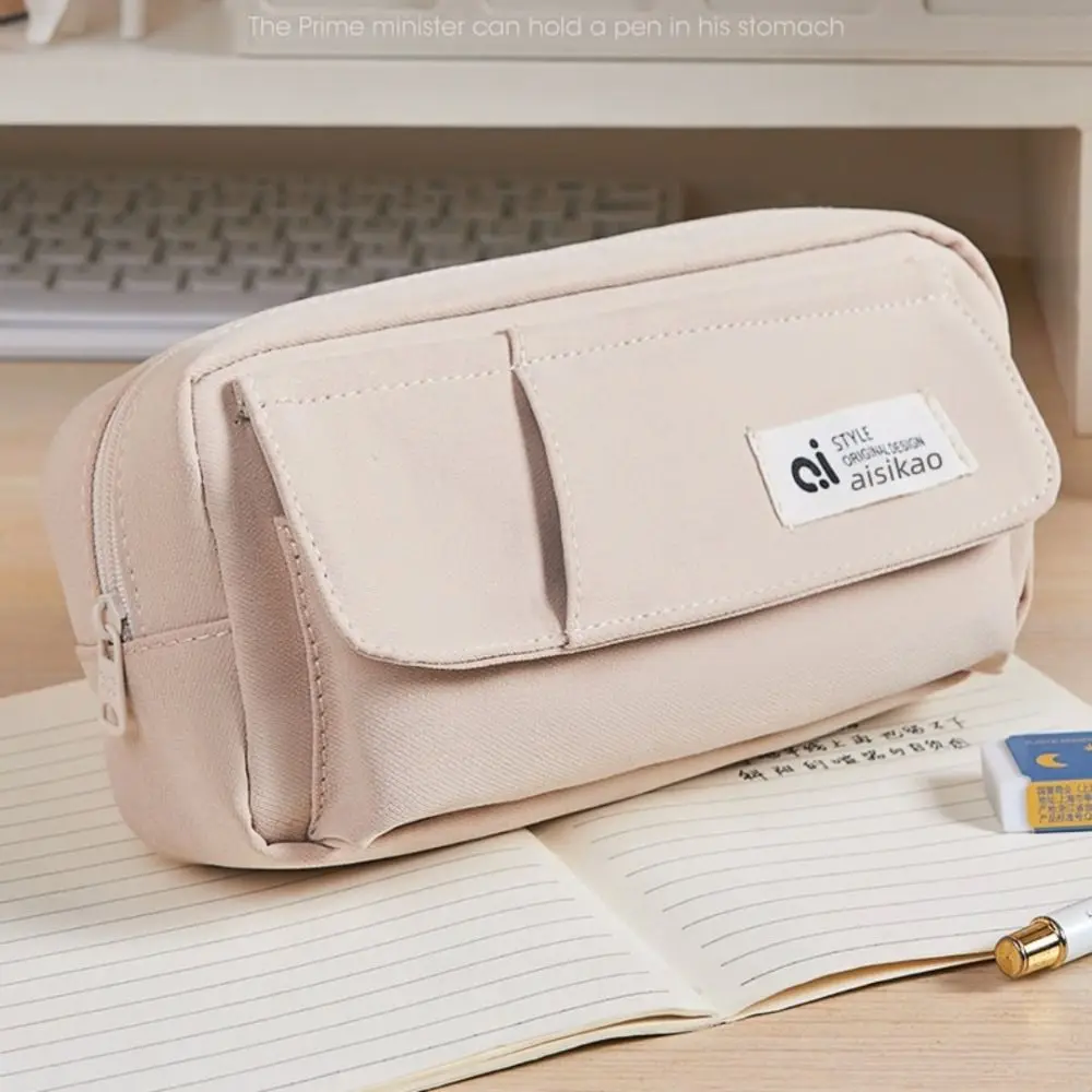 Simple Large Capacity Student Pencil Case Flip Style Multi-layer Simple Pencil Pouch Canvas Morandi Color Gel Pen Organizer Girl
Simple Large Capacity Student Pencil Case Flip Style Multi-layer Simple Pencil Pouch Canvas Morandi Color Gel Pen Organizer Girl