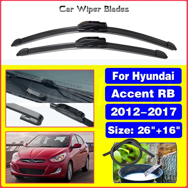 Передние щетки стеклоочистителя для Hyundai Accent RB 2012-2017, аксессуары для резки J Hook 2012, 2013, 2014, 2015, 2016, 2017, 26 дюймов + 16 дюймов
Передние щетки стеклоочистителя для Hyundai Accent RB 2012-2017, аксессуары для резки J Hook 2012, 2013, 2014, 2015, 2016, 2017, 26 дюймов + 16 дюймов