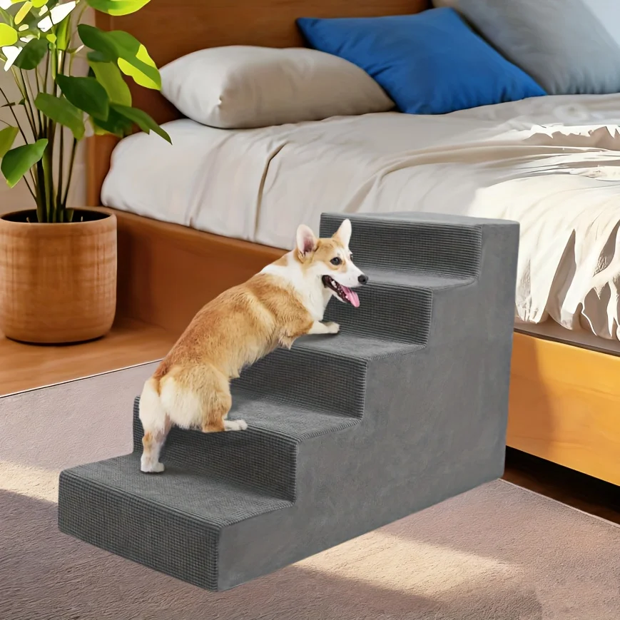 Pet Steps Designed for Small Dogs, Featuring High-Density Foam And a Supportive Board, with a Non-Slip, Removable, And Washable Cover JUYHGV
Pet Steps Designed for Small Dogs, Featuring High-Density Foam And a Supportive Board, with a Non-Slip, Removable, And Washable Cover JUYHGV