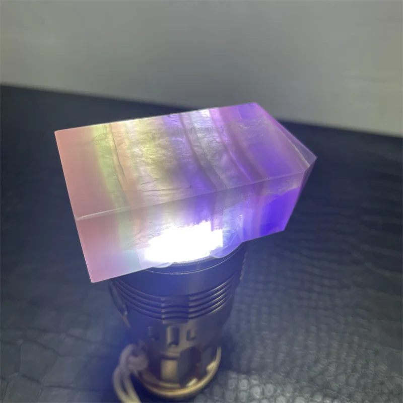 277g Natural green purple transparent fluorite points polished healing
277g Natural green purple transparent fluorite points polished healing