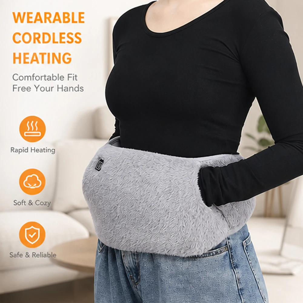 USB Heated Waist Belt 3 Temperature Hand Warmer Belly Wrap Crystal Velvet Heating Pad For Cramps Office Winter Use
USB Heated Waist Belt 3 Temperature Hand Warmer Belly Wrap Crystal Velvet Heating Pad For Cramps Office Winter Use