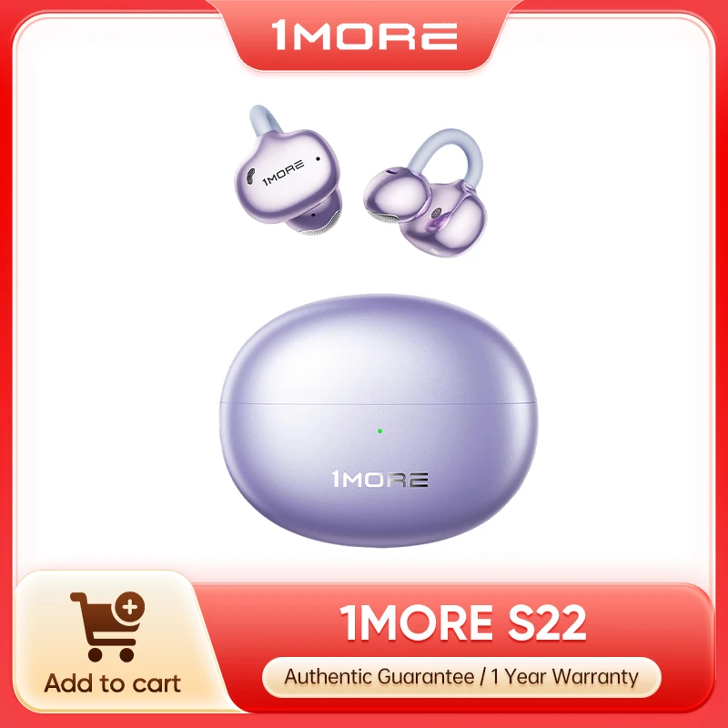 1MORE S22 Open-Ear Earbuds Hi-Res Audio 35H Playtime Bluetooth 5.4 Sport Headphones
1MORE S22 Open-Ear Earbuds Hi-Res Audio 35H Playtime Bluetooth 5.4 Sport Headphones