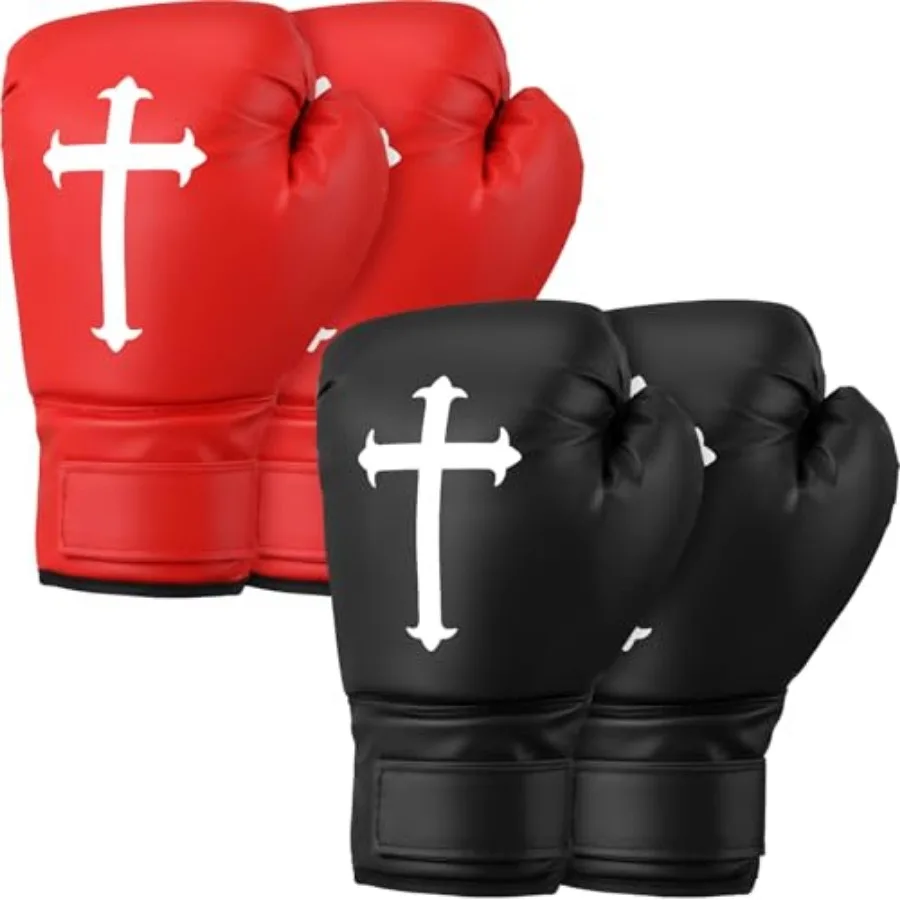 2 Pairs 12 oz Christian Boxing Gloves for Men and Women Cross Religious Boxing Gloves for Beginners and Red Black Lightweight S
2 Pairs 12 oz Christian Boxing Gloves for Men and Women Cross Religious Boxing Gloves for Beginners and Red Black Lightweight S