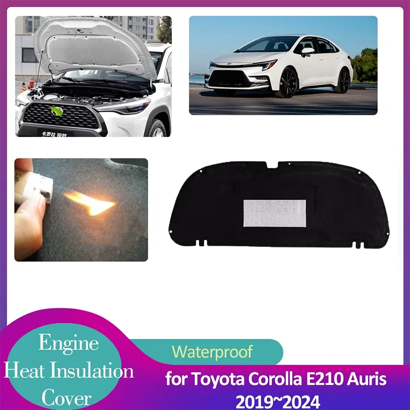 Изоляционный коврик для Toyota Corolla E210 Auris 2019 ~ 2024 2020 2021, коврик для двигателя, звукоизоляционный тепловой хлопковый вкладыш, термоковрик, аксессуары
Изоляционный коврик для Toyota Corolla E210 Auris 2019 ~ 2024 2020 2021, коврик для двигателя, звукоизоляционный тепловой хлопковый вкладыш, термоковрик, аксессуары