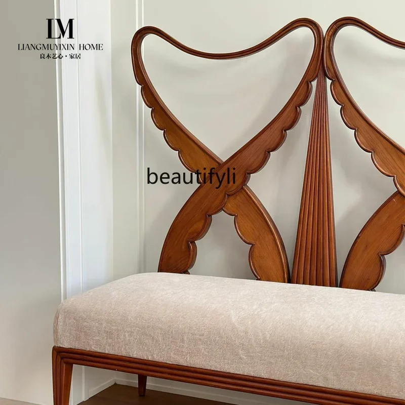 Mid-Ancient Retro Style Solid Wood Carving Double Sofa Chair French High Backrest Living Room Leisure Chair
Mid-Ancient Retro Style Solid Wood Carving Double Sofa Chair French High Backrest Living Room Leisure Chair