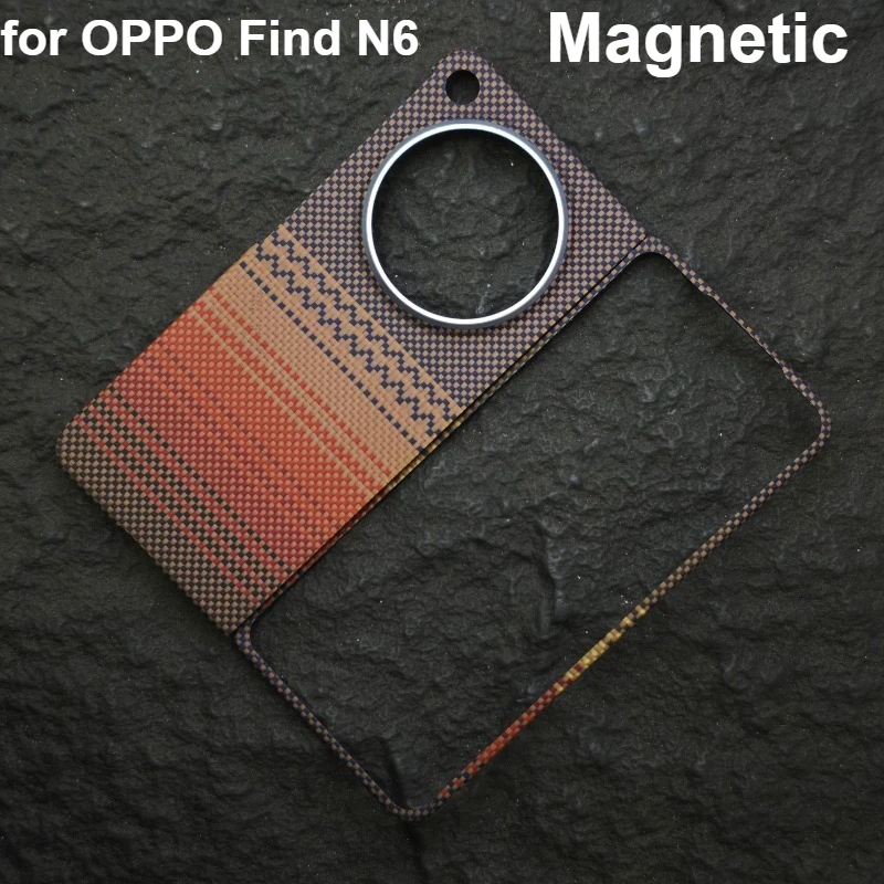 For Oppo Find N6 Magnetic Hinge Case Aramid Carbon Fiber Magnetic Case Ultra thin Cover For Oppo Find N6 Mobile Phone Cases
For Oppo Find N6 Magnetic Hinge Case Aramid Carbon Fiber Magnetic Case Ultra thin Cover For Oppo Find N6 Mobile Phone Cases