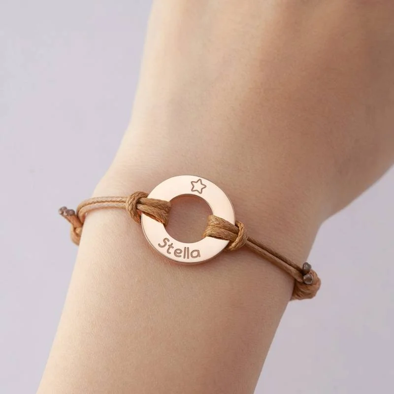 Personalized Custom Bracelet for Women Adjustable Leather String Stainless Steel Round Engraved Name Bracelet Jewelry Kids Gifts
Personalized Custom Bracelet for Women Adjustable Leather String Stainless Steel Round Engraved Name Bracelet Jewelry Kids Gifts