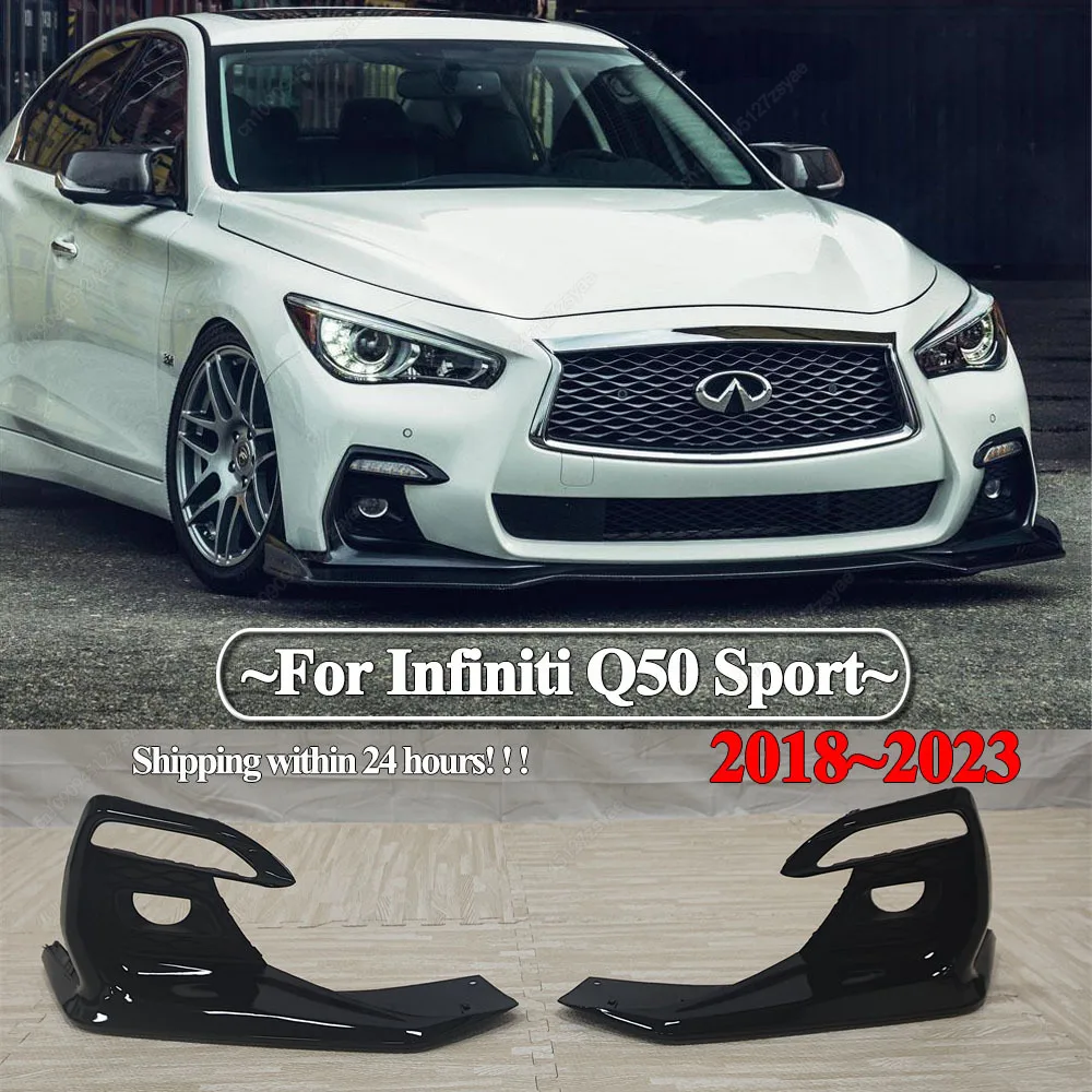 2Pcs Car Front Bumper Fog Light Cover For Infiniti Q50 Sport 2018-2023 Air Vent Intake Grill Fog Lamp Bezel Frame Body Trim Kits
2Pcs Car Front Bumper Fog Light Cover For Infiniti Q50 Sport 2018-2023 Air Vent Intake Grill Fog Lamp Bezel Frame Body Trim Kits