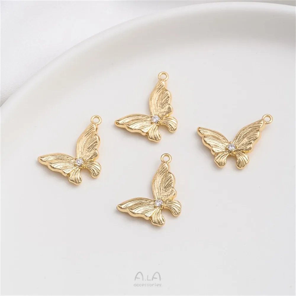 14K Bag Gold Three-dimensional Fine Lines Fairy Butterfly Pendant Diy Bracelet Necklace Earrings Handmade Jewelry Pendant
14K Bag Gold Three-dimensional Fine Lines Fairy Butterfly Pendant Diy Bracelet Necklace Earrings Handmade Jewelry Pendant