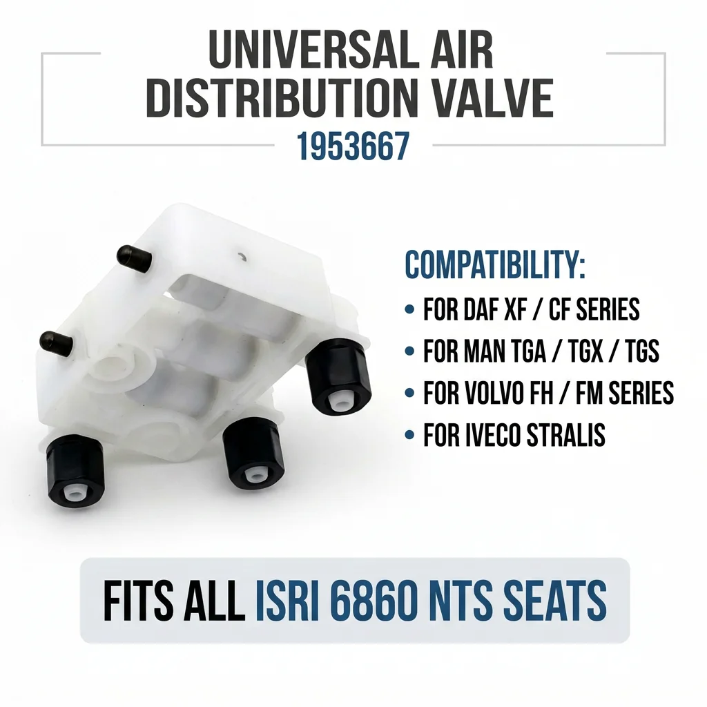 1953667 45583-01/00E Truck Seat Air Distribution Valve for DAF MAN Volvo for ISRI 6860 NTS Seat Pneumatic Valve 41927-45583-00
1953667 45583-01/00E Truck Seat Air Distribution Valve for DAF MAN Volvo for ISRI 6860 NTS Seat Pneumatic Valve 41927-45583-00