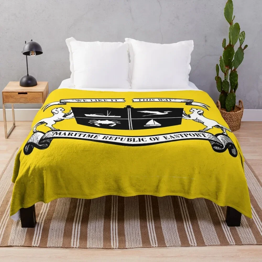Flag of Maritime Republic of Eastport Throw Blanket Luxury Brand Hairys Blankets
Flag of Maritime Republic of Eastport Throw Blanket Luxury Brand Hairys Blankets