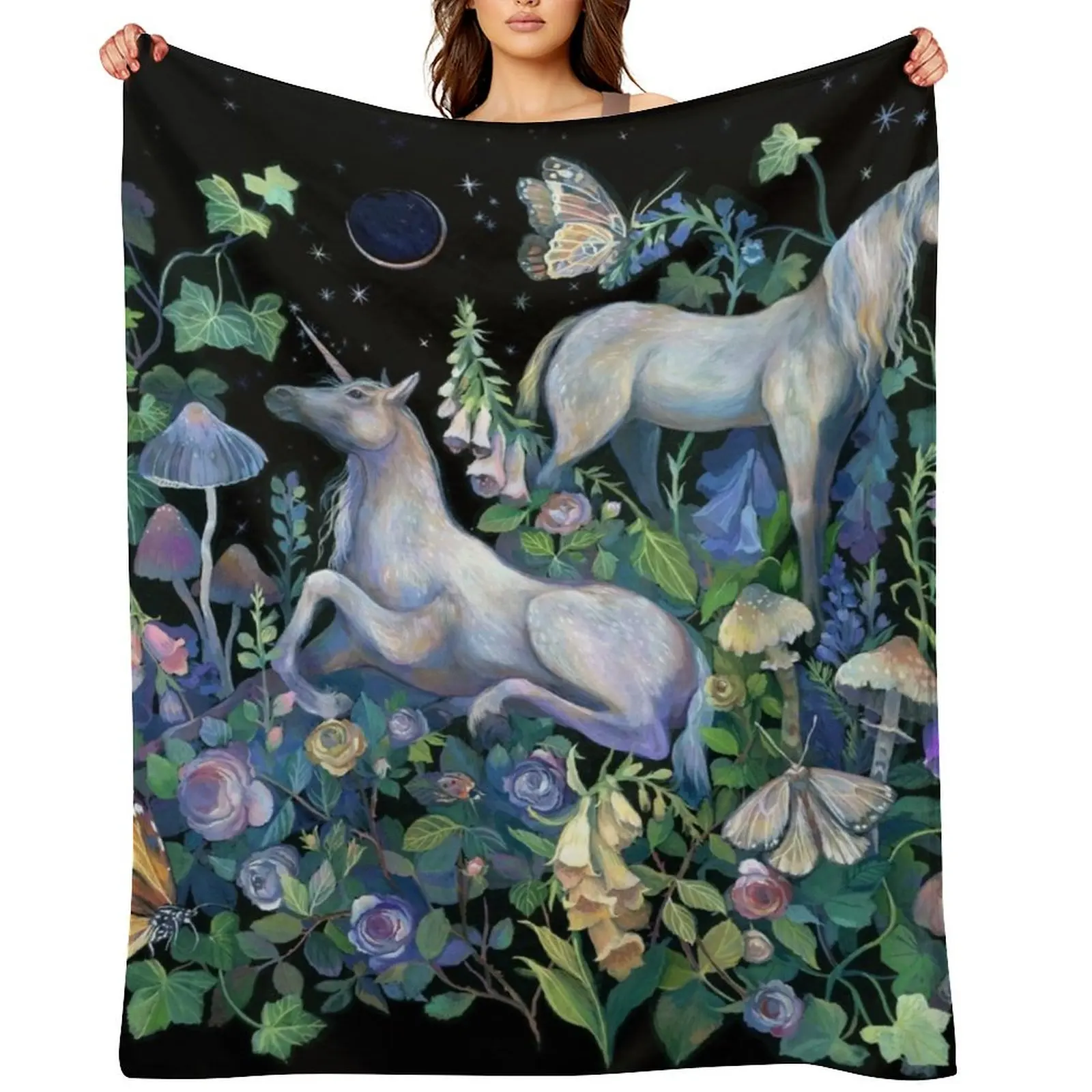 Unicorn Magical Garden Throw Blanket Bed Flannel Cute Furry Blankets
Unicorn Magical Garden Throw Blanket Bed Flannel Cute Furry Blankets