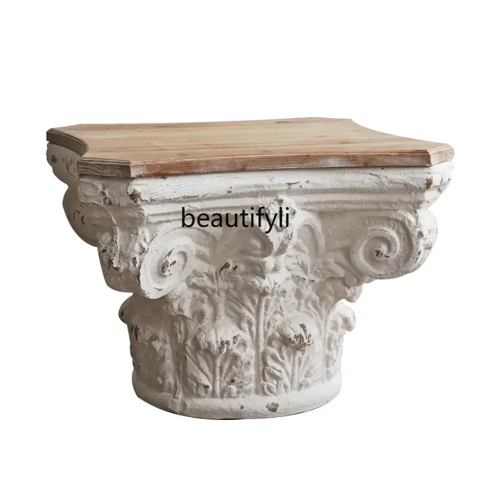 French Retro Roman Column Living Room Coffee Table Side Table Corner Table Home Decorative Showcase Decoration
French Retro Roman Column Living Room Coffee Table Side Table Corner Table Home Decorative Showcase Decoration