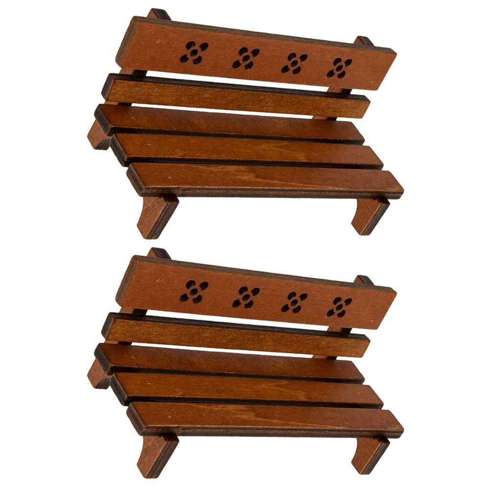 2Pcs Micro Garden Bench Ornament Exquisite Mini Wooden Bench for Landscaping Decor Simulation Park Scene Decoration Accessories
2Pcs Micro Garden Bench Ornament Exquisite Mini Wooden Bench for Landscaping Decor Simulation Park Scene Decoration Accessories