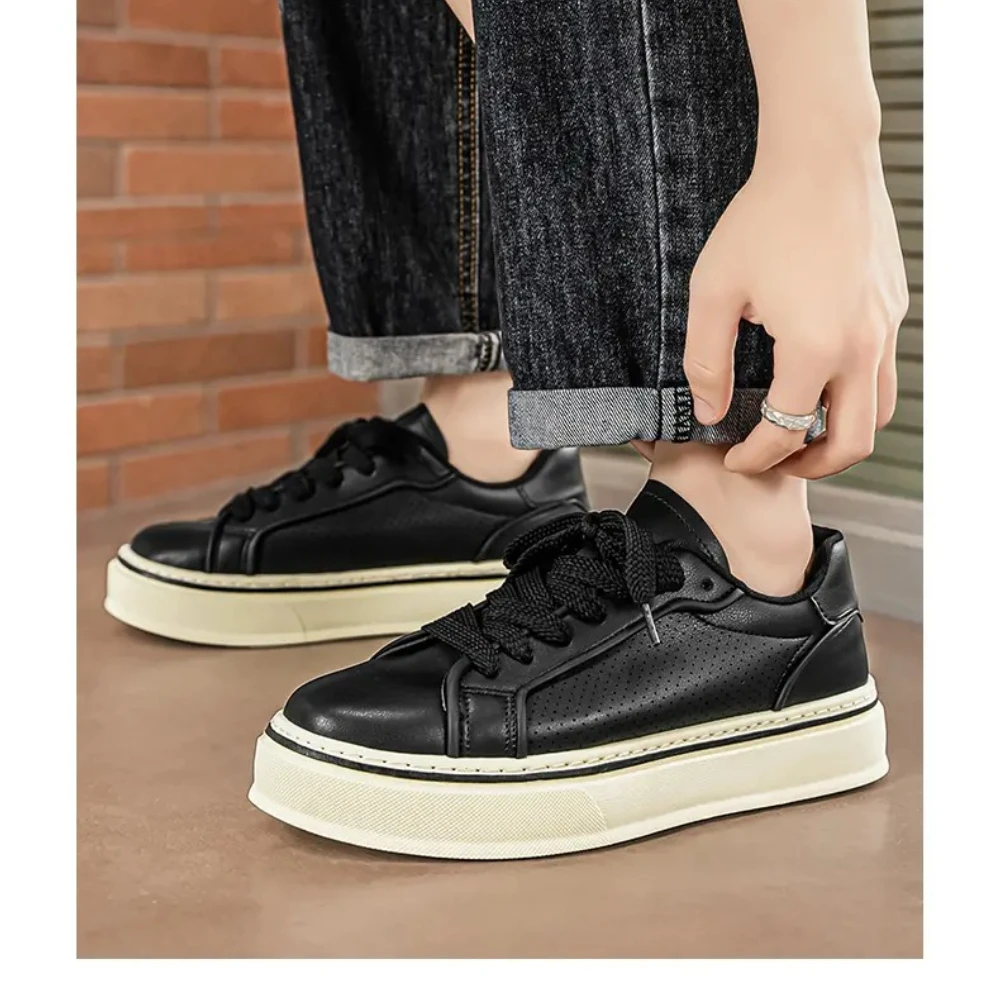 Men's summer new casual low cut lace up board shoes
Men's summer new casual low cut lace up board shoes
