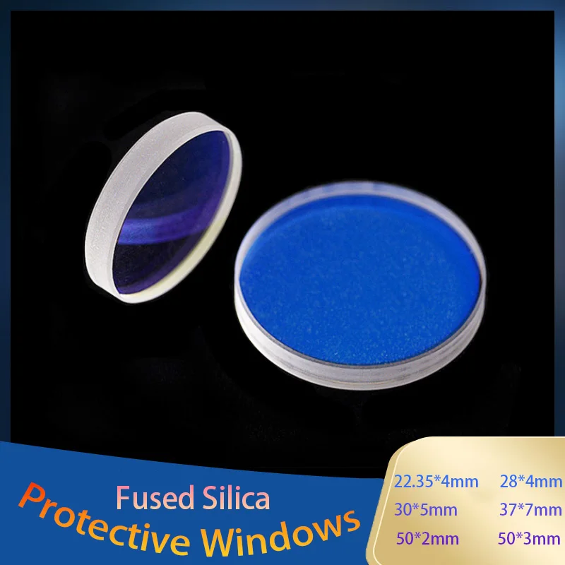 Laser Protection Lens/Protective Windows Dia22.35*4 28*4 37*7mm Quartz Fused Silica for Laser Engraving Cutting Machine 
Laser Protection Lens/Protective Windows Dia22.35*4 28*4 37*7mm Quartz Fused Silica for Laser Engraving Cutting Machine