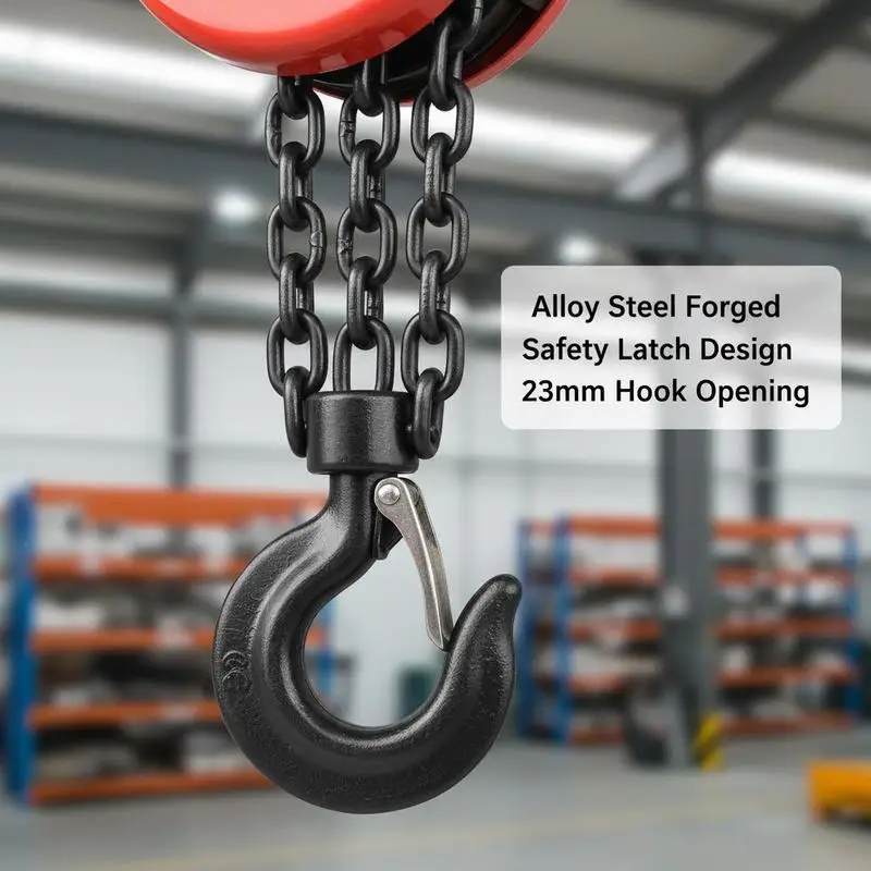 Hand Chain Hoist, 1 Ton 2200 lbs Capacity, Manual Chain Block with Upgrade G70 Galvanized Chain, 20 ft Lifting Height, Heavy Duty Pulley Hoist for Garage Warehouse Automotive Machinery, Red
Hand Chain Hoist, 1 Ton 2200 lbs Capacity, Manual Chain Block with Upgrade G70 Galvanized Chain, 20 ft Lifting Height, Heavy Duty Pulley Hoist for Garage Warehouse Automotive Machinery, Red