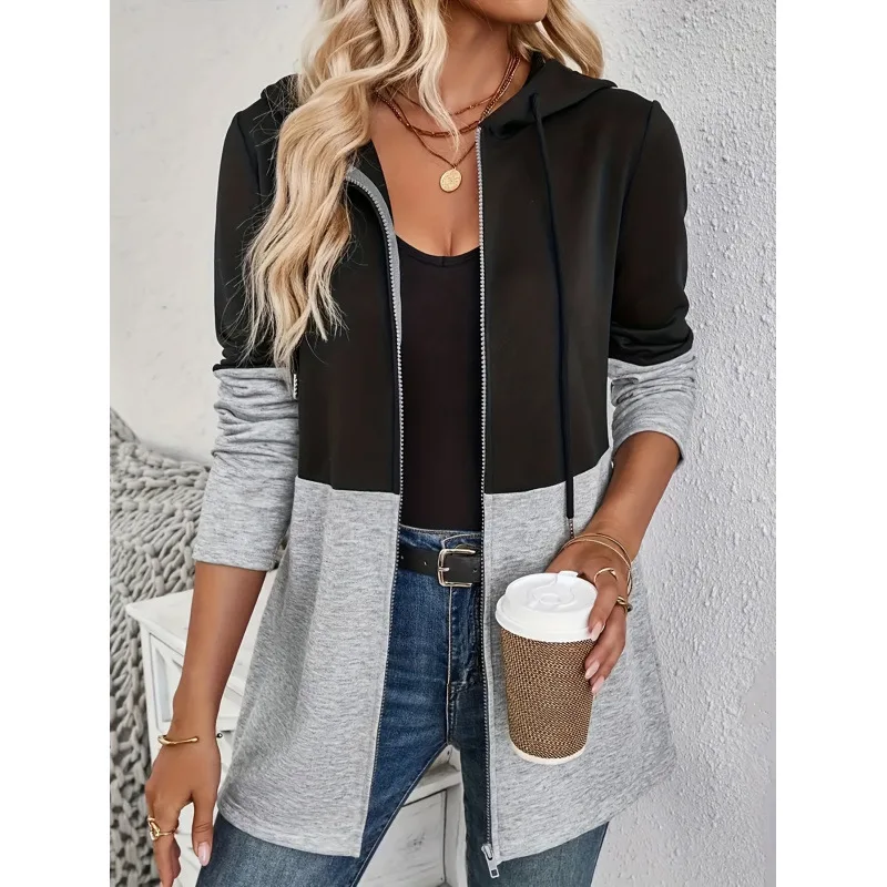 Colorblock Hoodie Women's Spring Fashion Windbreaker Jacket Regular Length Casual Comfortable 100% Other Material Sweatshirt
Colorblock Hoodie Women's Spring Fashion Windbreaker Jacket Regular Length Casual Comfortable 100% Other Material Sweatshirt