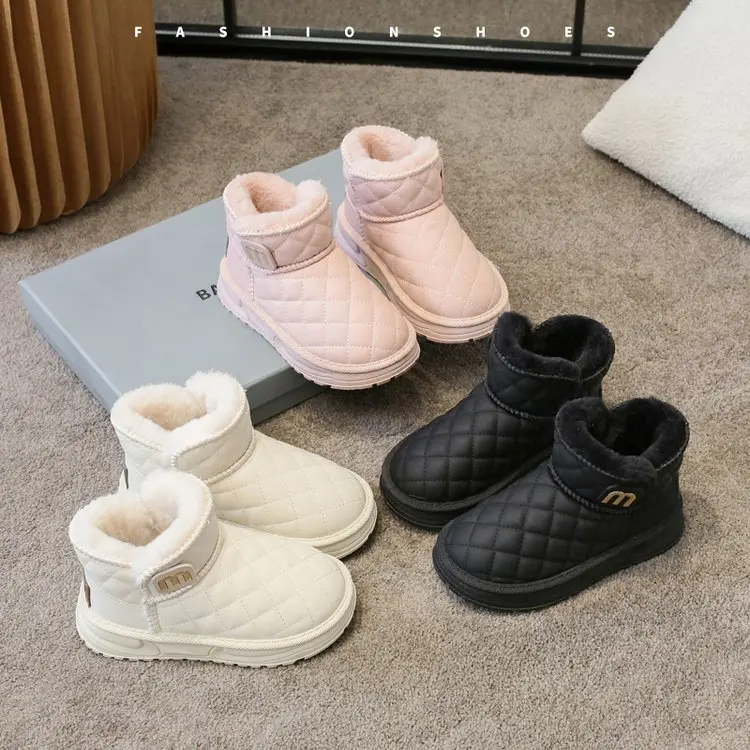 Winter Plush Boots For Children Soft Warm Velvet Snow Boots For Kids Anti-slippery Waterproof Boy's Girl's Winter Boots
Winter Plush Boots For Children Soft Warm Velvet Snow Boots For Kids Anti-slippery Waterproof Boy's Girl's Winter Boots