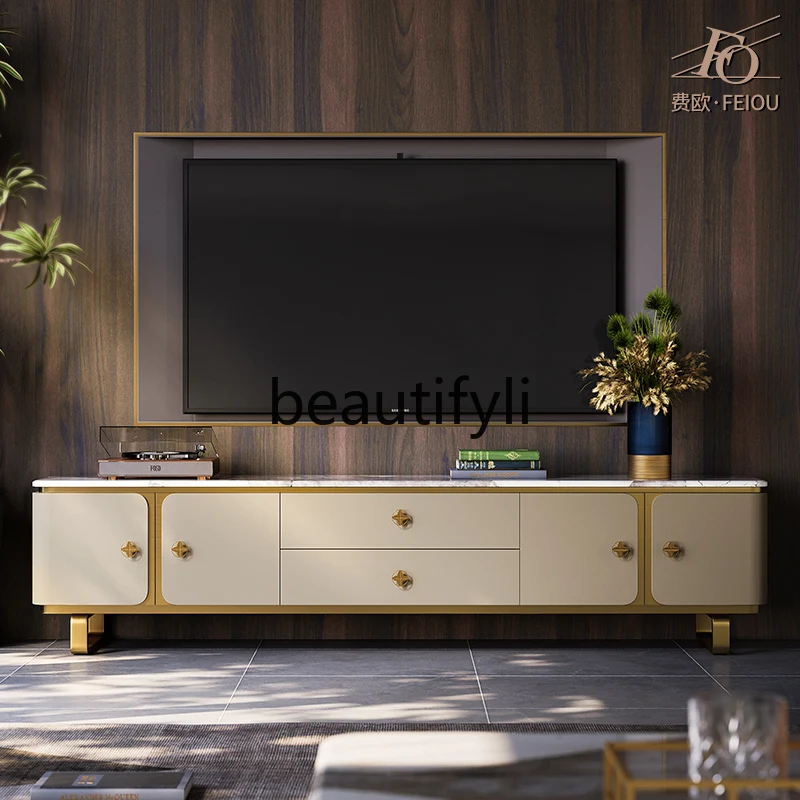 Light Luxury TV Cabinet Living Room Designer Model Room Furniture Modern Marble Floor Cabinet
Light Luxury TV Cabinet Living Room Designer Model Room Furniture Modern Marble Floor Cabinet