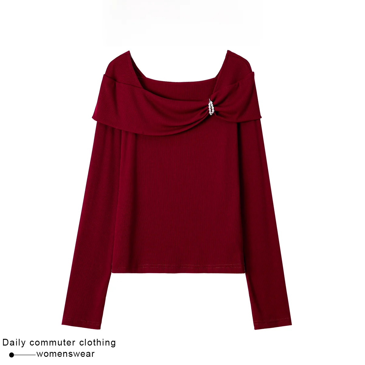 Coshehkg Red Long Sleeve Knitted Sweater Women's Slim Fit Autumn Winter New Style Atmosphere Sense Fashionable Top
Coshehkg Red Long Sleeve Knitted Sweater Women's Slim Fit Autumn Winter New Style Atmosphere Sense Fashionable Top