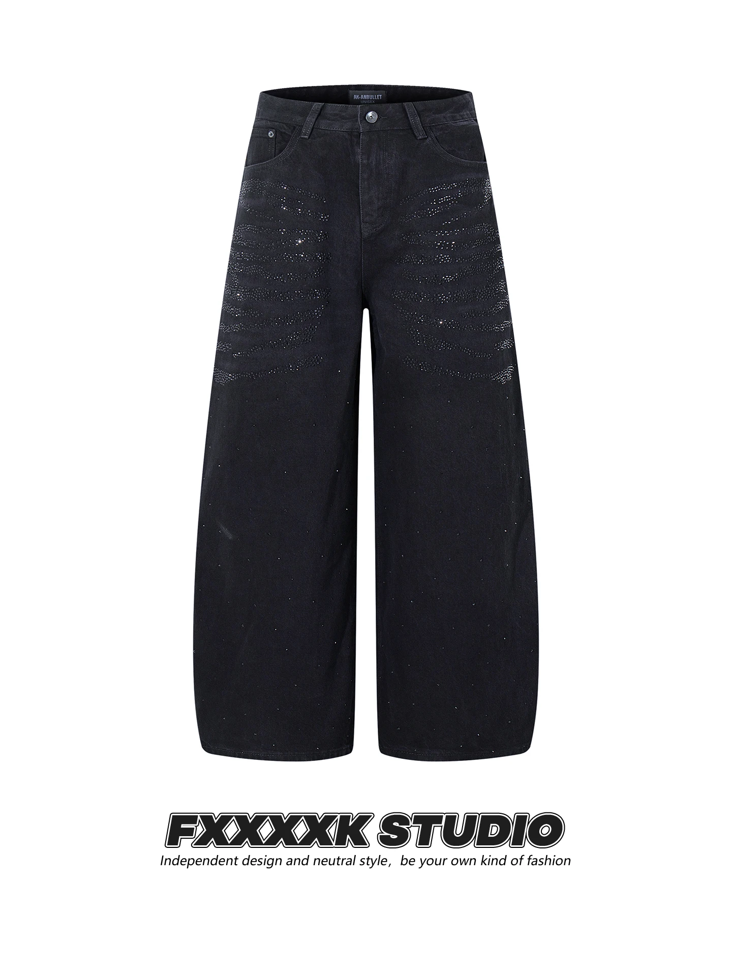 Джинсы FXK Original Hiphop Street Dance Sle Ins Trendy Brand со стразами, мужские и женские, свободные, повседневные, прямые, широкие, длинные брюки
Джинсы FXK Original Hiphop Street Dance Sle Ins Trendy Brand со стразами, мужские и женские, свободные, повседневные, прямые, широкие, длинные брюки