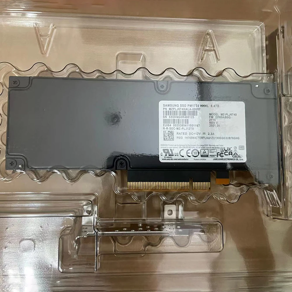 For Samsung PM1735 AIC Card Type Enterprise Server Solid State Drive MZPLJ6T4HALA-00007 6.4T HHHL SSD
For Samsung PM1735 AIC Card Type Enterprise Server Solid State Drive MZPLJ6T4HALA-00007 6.4T HHHL SSD