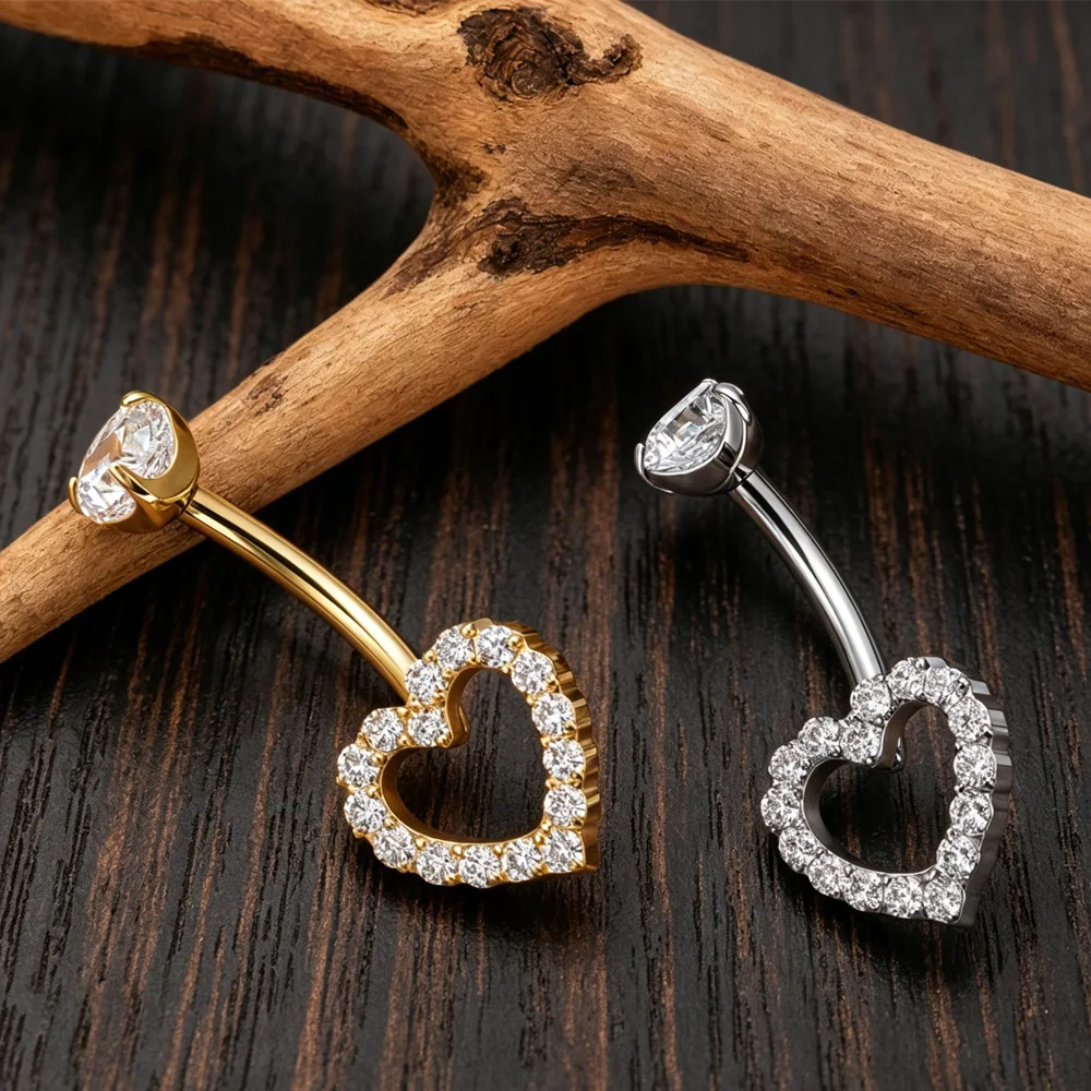 Minimalist Classic 14G ASTM F136 Titanium Delicate Hollow Heart Zirconia Navel Piercing Vacation Beach Club Party Body Jewelry
Minimalist Classic 14G ASTM F136 Titanium Delicate Hollow Heart Zirconia Navel Piercing Vacation Beach Club Party Body Jewelry