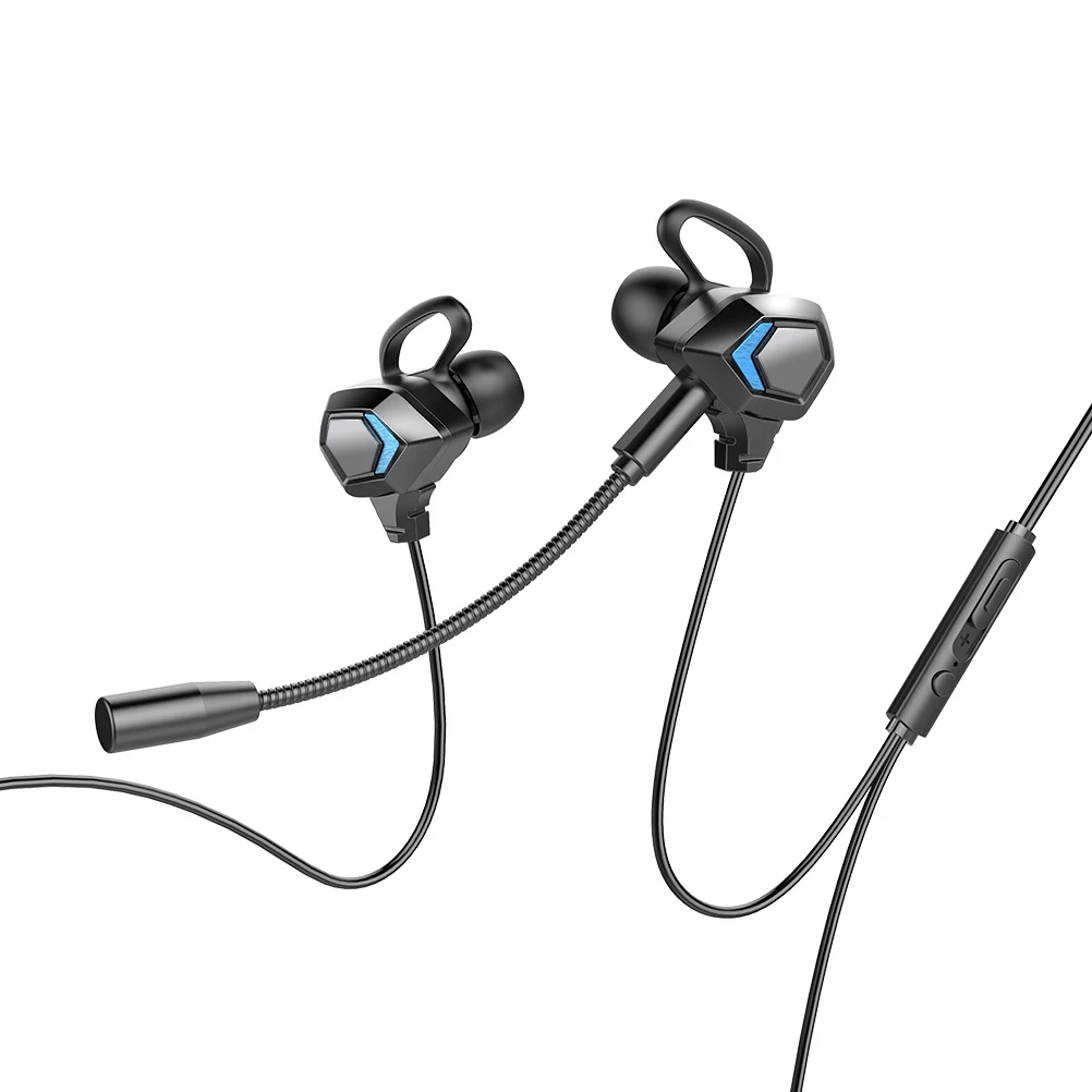 Wired Gaming Earphones In ear Ergonomic Comfortable Soundproof Earbuds 35mm Metal Connector Microphone Black Computer Headphones
Wired Gaming Earphones In ear Ergonomic Comfortable Soundproof Earbuds 35mm Metal Connector Microphone Black Computer Headphones