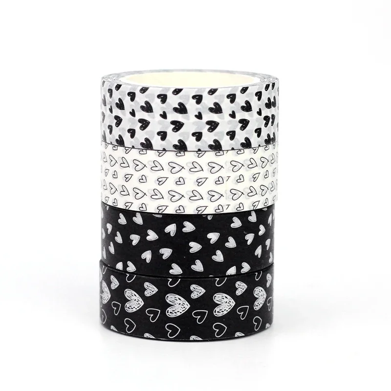 2025 NEW 1PC 10M Decor Cute Black and White Hearts Basics Washi Tape Set for Journaling Adhesive Masking Tape Stationery
2025 NEW 1PC 10M Decor Cute Black and White Hearts Basics Washi Tape Set for Journaling Adhesive Masking Tape Stationery