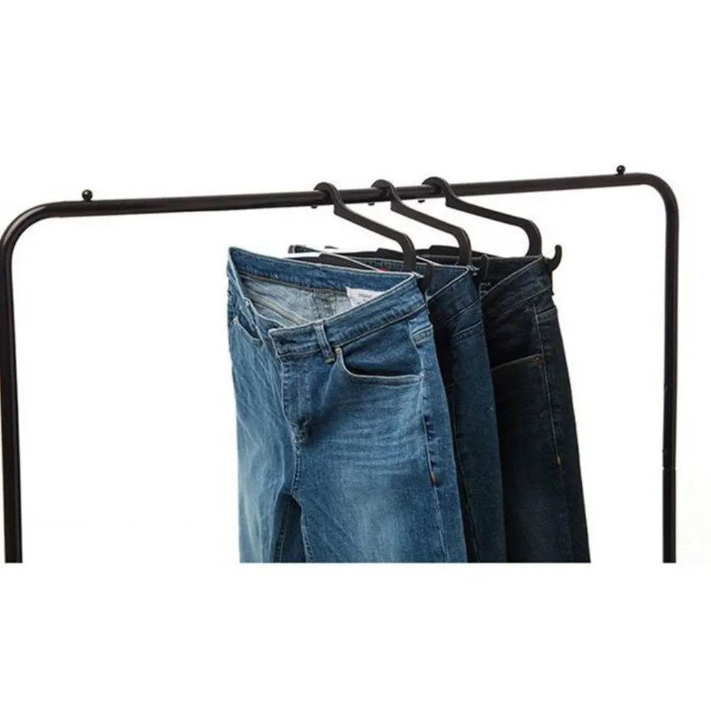5Pcs Premium Anti-Slip Plastic Jeans Hanger Multifunctional Closet Organizer Drying Rack for Pants Clothes Black
5Pcs Premium Anti-Slip Plastic Jeans Hanger Multifunctional Closet Organizer Drying Rack for Pants Clothes Black