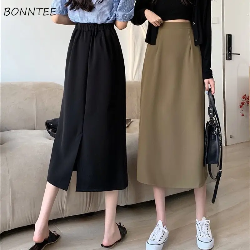 A-line Slit Skirts Women Solid Fashion High Waist Casual All-match Summer Elegant Korean Style New Arrivals Female Vintage Chic
A-line Slit Skirts Women Solid Fashion High Waist Casual All-match Summer Elegant Korean Style New Arrivals Female Vintage Chic