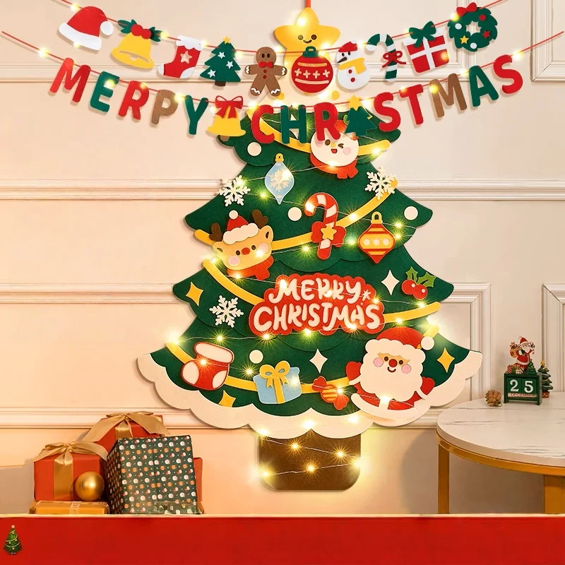 Рождественские украшения для рождественской елки ручной работы на липучке, украшение для гостиной, сцены, атмосферные огни 
Рождественские украшения для рождественской елки ручной работы на липучке, украшение для гостиной, сцены, атмосферные огни