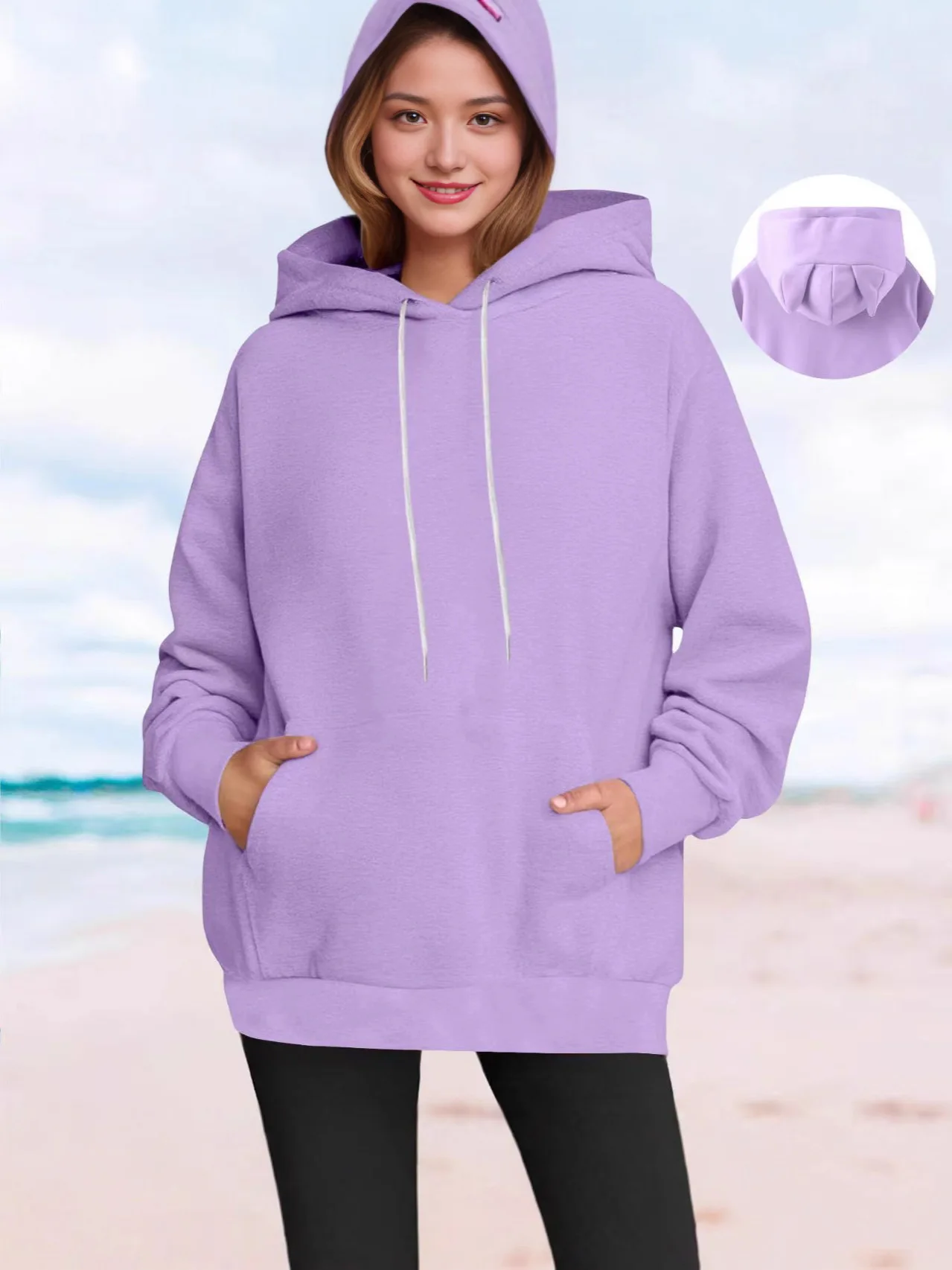 Удобная женская термофуфайка с капюшоном, оверсайз, очень большой размер, пуловер, толстовка с капюшоном и ушками котенка
Удобная женская термофуфайка с капюшоном, оверсайз, очень большой размер, пуловер, толстовка с капюшоном и ушками котенка