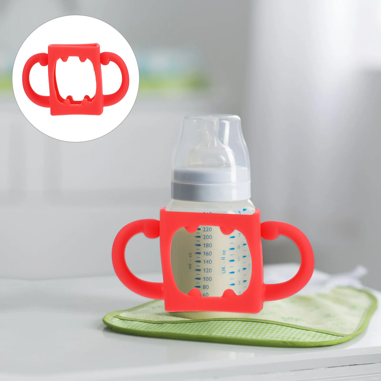 1Pcs Silicone Feeder Handle Easy to Attach Detach Comfortable for Baby Universal Feeding Handle for Milk Bottle
1Pcs Silicone Feeder Handle Easy to Attach Detach Comfortable for Baby Universal Feeding Handle for Milk Bottle