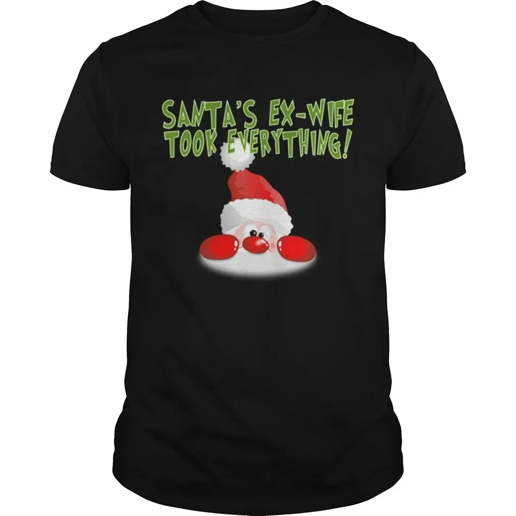 Santa's Ex-wife Took Everything Funny Santa Christmas Gift T-Shirt 100% Cotton O-Neck Summer Short Sleeve Casual Mens T-shirt
Santa's Ex-wife Took Everything Funny Santa Christmas Gift T-Shirt 100% Cotton O-Neck Summer Short Sleeve Casual Mens T-shirt