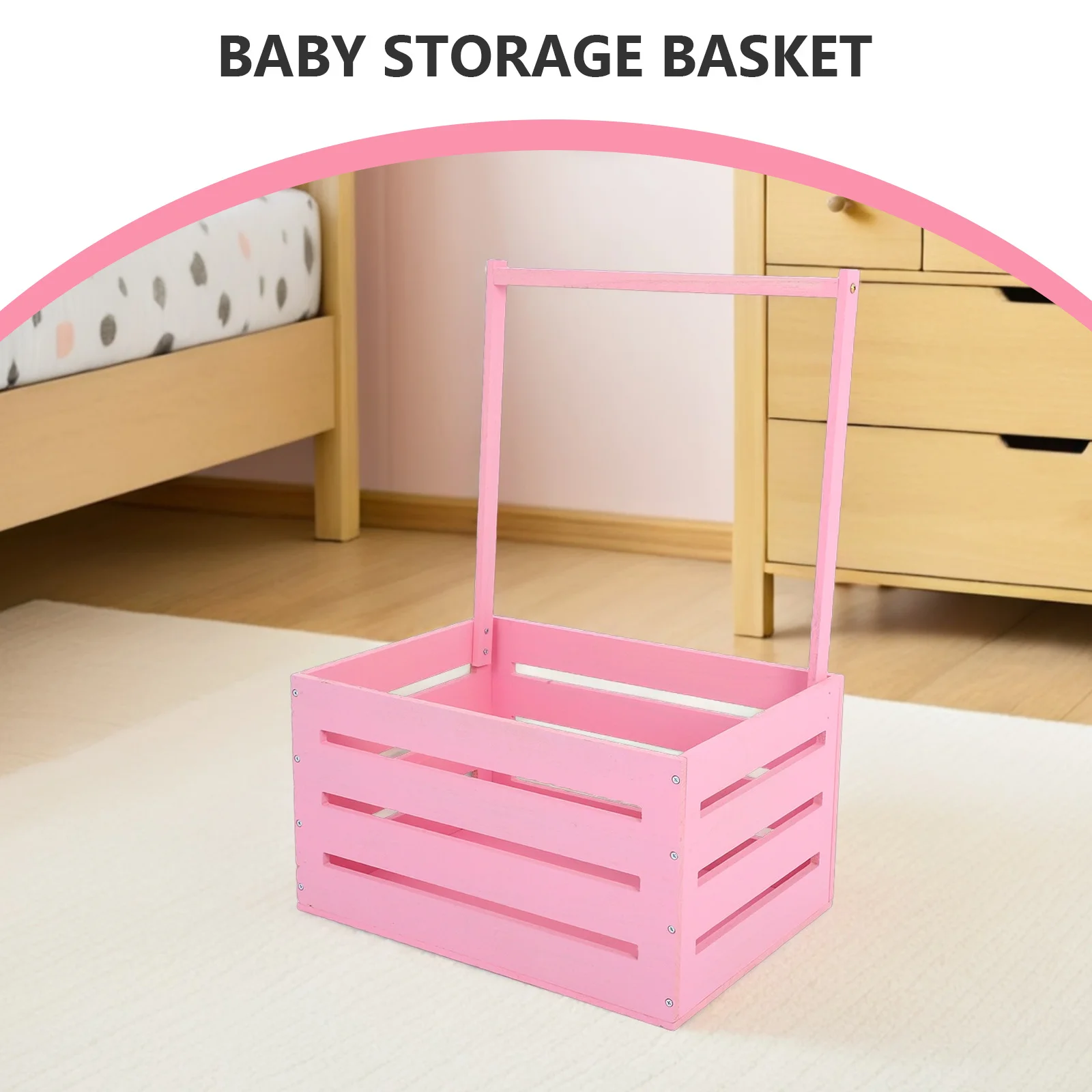 1pcs Wooden Clothing Storage Basket With Handle Natural Laundry Hamper For Portable Nursery Organizer
1pcs Wooden Clothing Storage Basket With Handle Natural Laundry Hamper For Portable Nursery Organizer