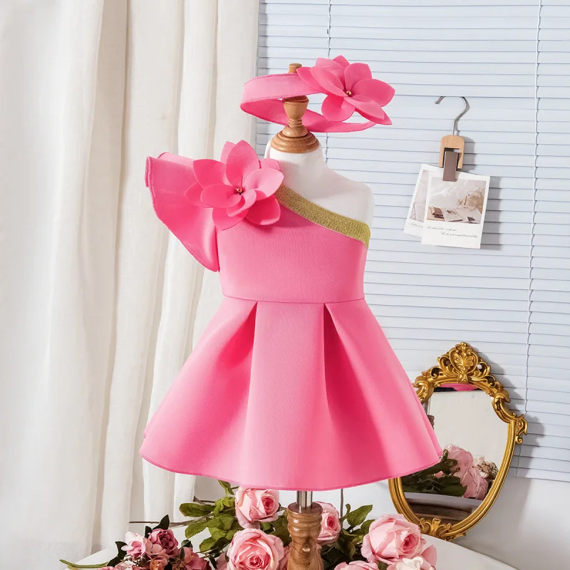 25Summer New Girls' Outfit Toddler Sleeveless Floral Puff Dress with Hair Accessories
25Summer New Girls' Outfit Toddler Sleeveless Floral Puff Dress with Hair Accessories