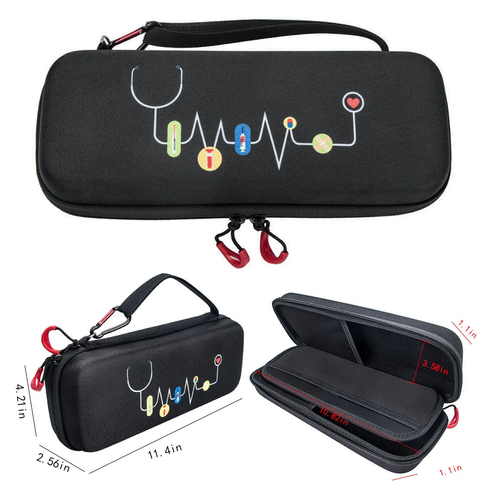 Double Layer Hard EVA Portable Stethoscope Carrying Storage Case Bag Pouch Cover for 3M Littmann /MDF/ADC/Omron Accessories D2
Double Layer Hard EVA Portable Stethoscope Carrying Storage Case Bag Pouch Cover for 3M Littmann /MDF/ADC/Omron Accessories D2