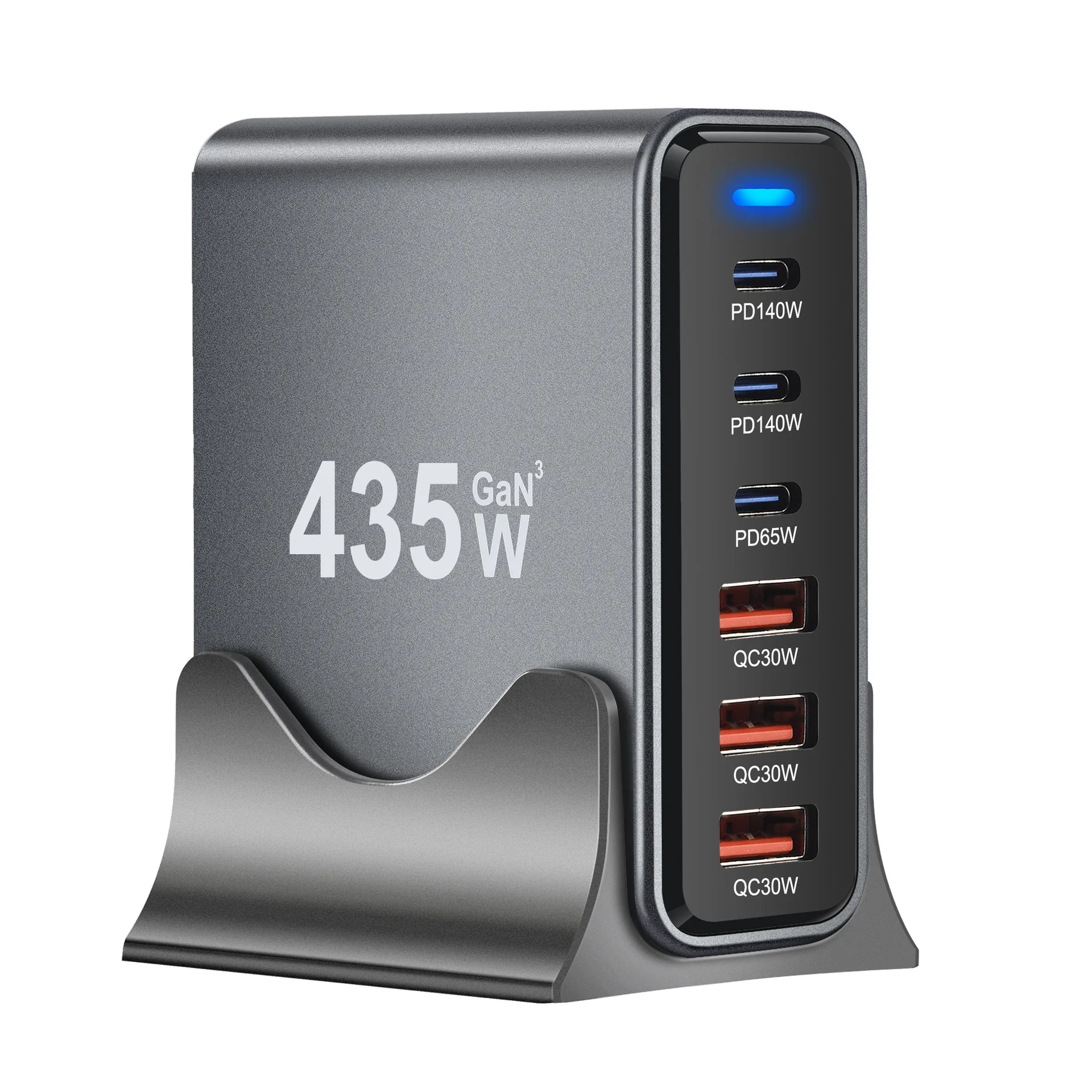 470W Gallium Nitride PD 140W Charger 435W Multi functional Desktop Adapter High Power USB PD3.1 Charger
470W Gallium Nitride PD 140W Charger 435W Multi functional Desktop Adapter High Power USB PD3.1 Charger