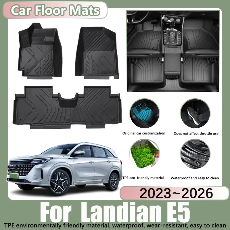 LHD Car Floor Mat For DFSK Landian E5 NEV 2023 2024 2025 Carpet Anti-dirt Waterproof Foot Pad Custom Liner Mat Car Accessories
LHD Car Floor Mat For DFSK Landian E5 NEV 2023 2024 2025 Carpet Anti-dirt Waterproof Foot Pad Custom Liner Mat Car Accessories