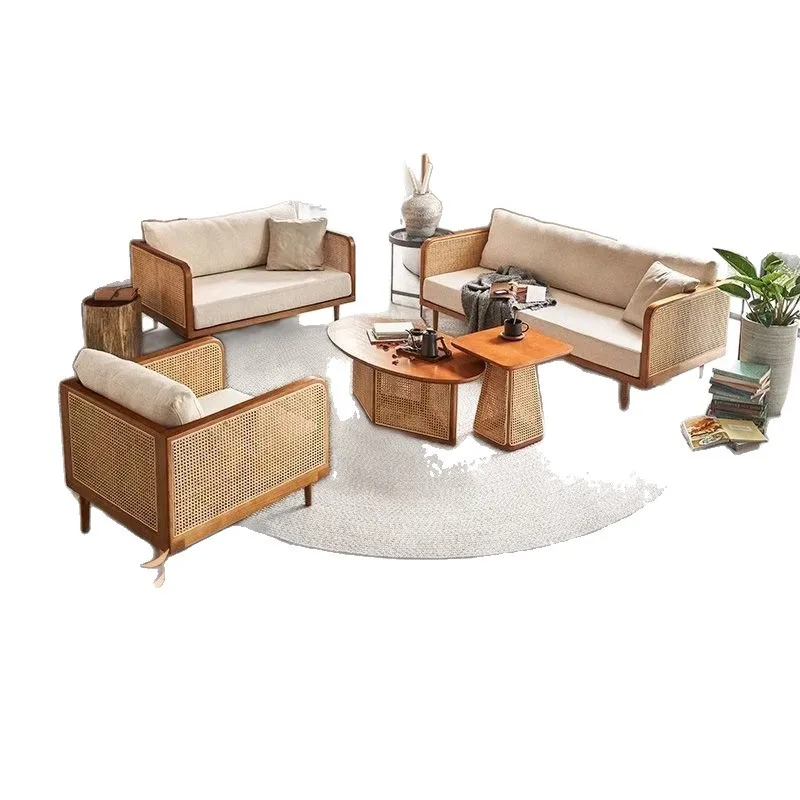 Nordic solid wood sofa combination holiday home rattan sofa new Chinese leisure B & B villa recliner rattan chair
Nordic solid wood sofa combination holiday home rattan sofa new Chinese leisure B & B villa recliner rattan chair