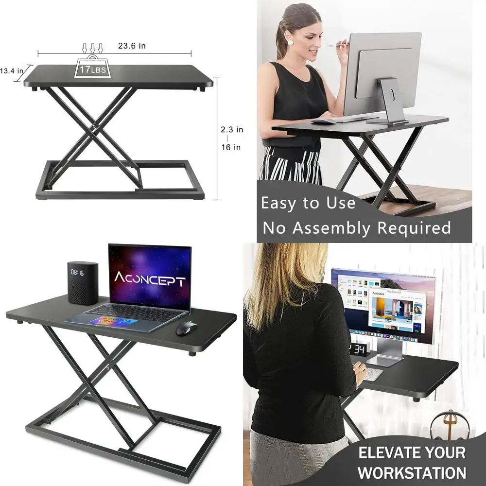 Компактный регулируемый по высоте конвертер для стола 24x14 дюймов, подставка для монитора или ноутбука
Компактный регулируемый по высоте конвертер для стола 24x14 дюймов, подставка для монитора или ноутбука