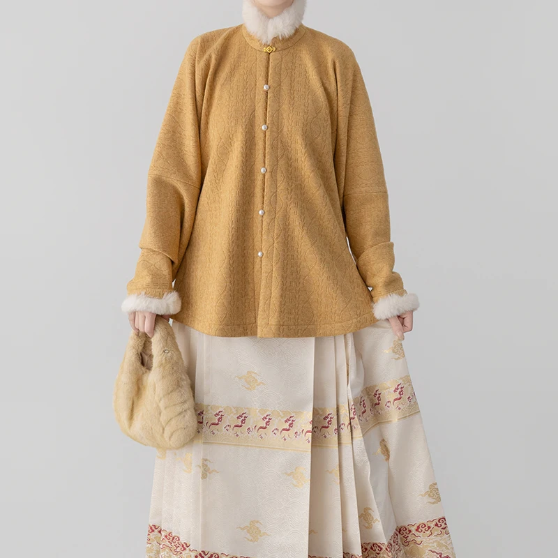 Warm Fce Lined Knitwear with Bow ket And Stand Collar Inner Wear ort irt for Autumn Winter Multiple Colors Available
Warm Fce Lined Knitwear with Bow ket And Stand Collar Inner Wear ort irt for Autumn Winter Multiple Colors Available