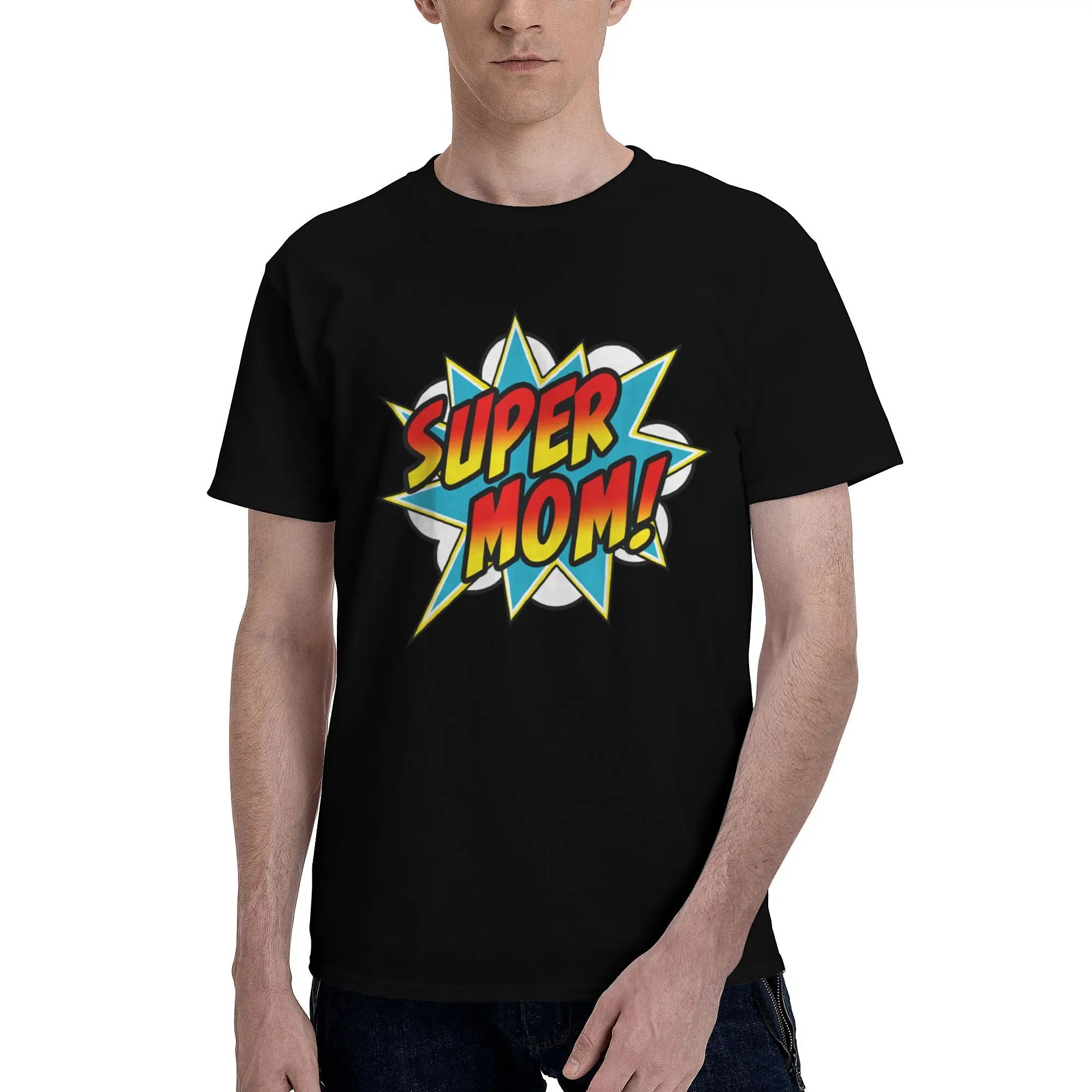 New Arrival Super Mom Comic Book Superhero Mother's Day T Shirt for Men Women Cotton Tee Shirt Short Sleeve Clothes
New Arrival Super Mom Comic Book Superhero Mother's Day T Shirt for Men Women Cotton Tee Shirt Short Sleeve Clothes