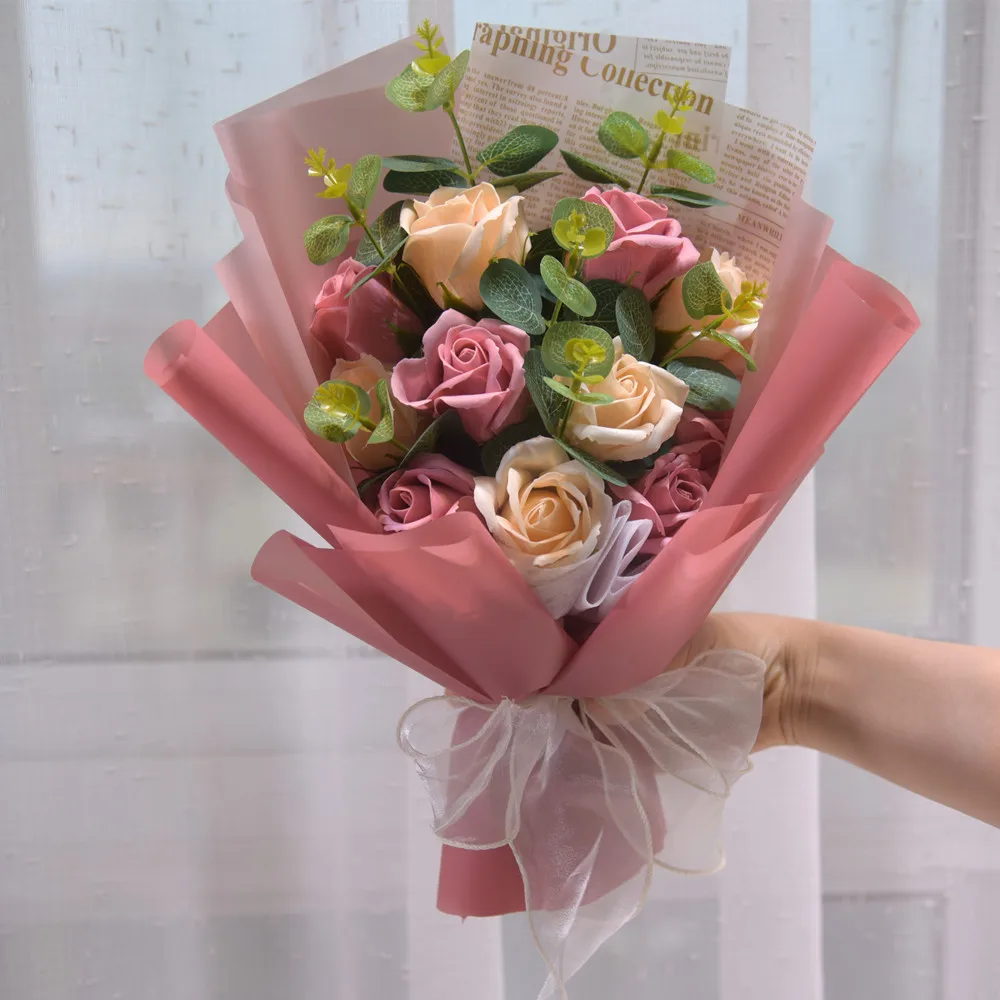 Artificial Flower Rose Bouquet Soap Flower Artificial Eternal Life Flower Gift Box Birthday Gift, Housewarming Gift
Artificial Flower Rose Bouquet Soap Flower Artificial Eternal Life Flower Gift Box Birthday Gift, Housewarming Gift