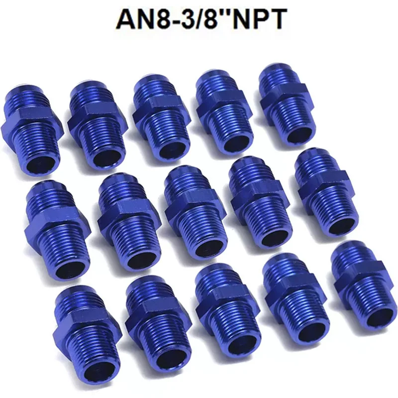 AN8-3/8"NPT Auto Oil Air Hose Male Thread Fitting 10PCS/LOT Straight Flare to Pipe Fitting Adapter Accessories
AN8-3/8"NPT Auto Oil Air Hose Male Thread Fitting 10PCS/LOT Straight Flare to Pipe Fitting Adapter Accessories