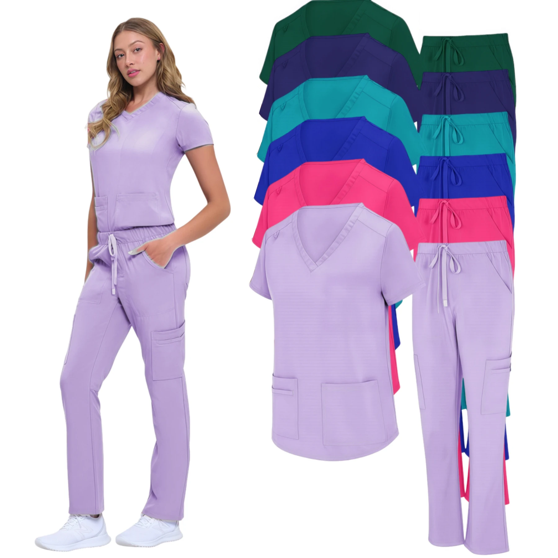 Fashion Hospital Uniforms Nurse Beauty Dental Salon Work Clothes Uniform Clinical Medical Scrubs Sets Women Doctor Surgical Gown
Fashion Hospital Uniforms Nurse Beauty Dental Salon Work Clothes Uniform Clinical Medical Scrubs Sets Women Doctor Surgical Gown