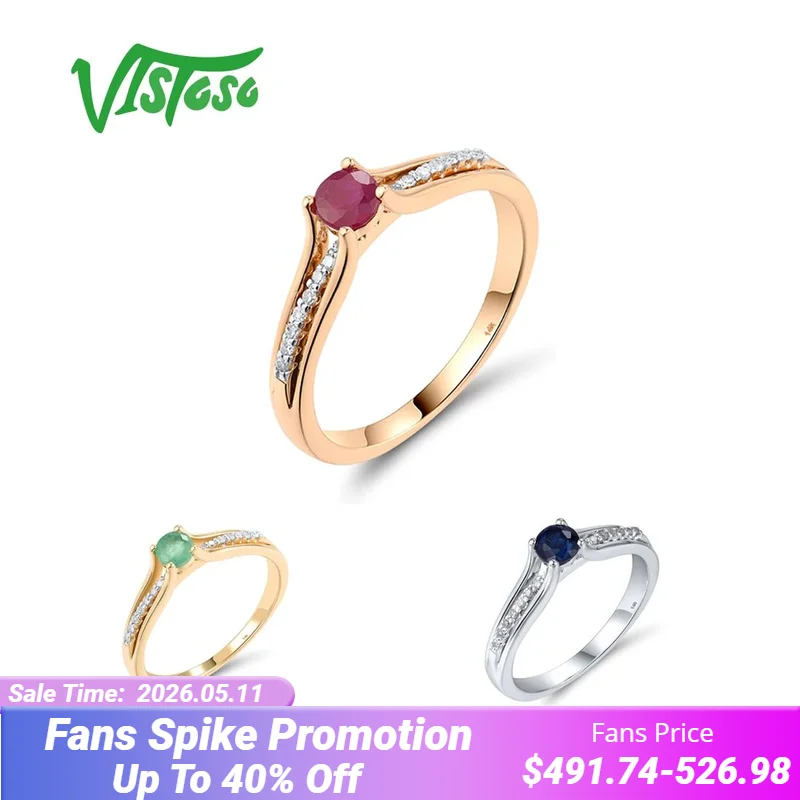 VISTOSO Pure14K Кольцо из желтого и белого розового золота 585, для женщин, сверкающий бриллиант, рубин, изумруд, нежное вечное свадебное ювелирное украшение
VISTOSO Pure14K Кольцо из желтого и белого розового золота 585, для женщин, сверкающий бриллиант, рубин, изумруд, нежное вечное свадебное ювелирное украшение