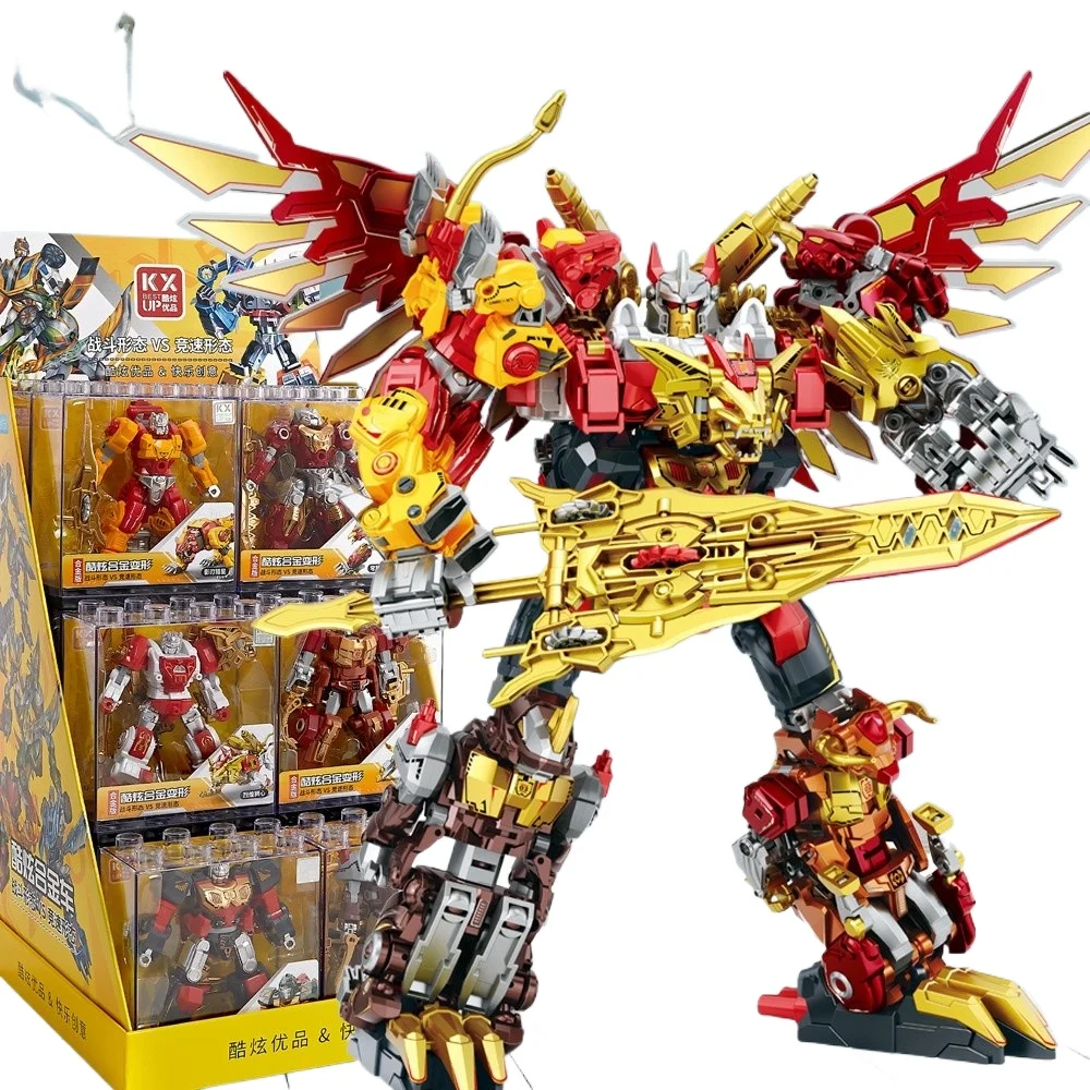 Cool Alloy Transforming Hexa Body Robot Model Kit War God Set Boys Toy Six One Building Blocks ABS Material Primary Diffi...
Cool Alloy Transforming Hexa Body Robot Model Kit War God Set Boys Toy Six One Building Blocks ABS Material Primary Diffi...